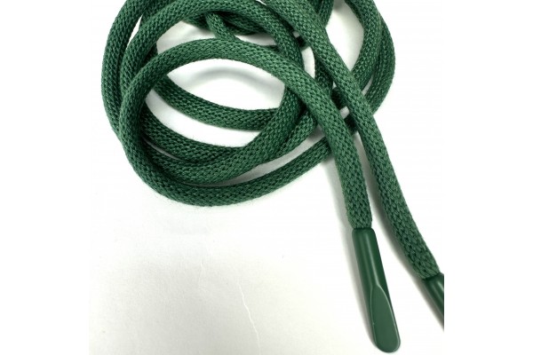 Шнур Зеленый круглый с металлическим наконечником