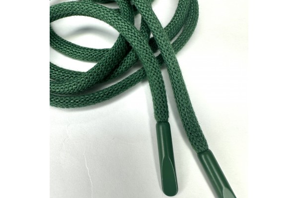 Шнур Зеленый круглый с металлическим наконечником