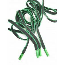 Шнур черный с зеленый с зеленым металлическим наконечником