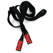 Шнур черный с резиновым наконечником микки красный